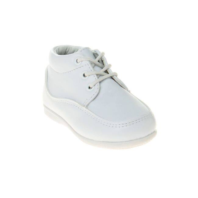Josmo Shoes Boys Lace up Walking Dress Shoes Infant / Toddler - White - 6