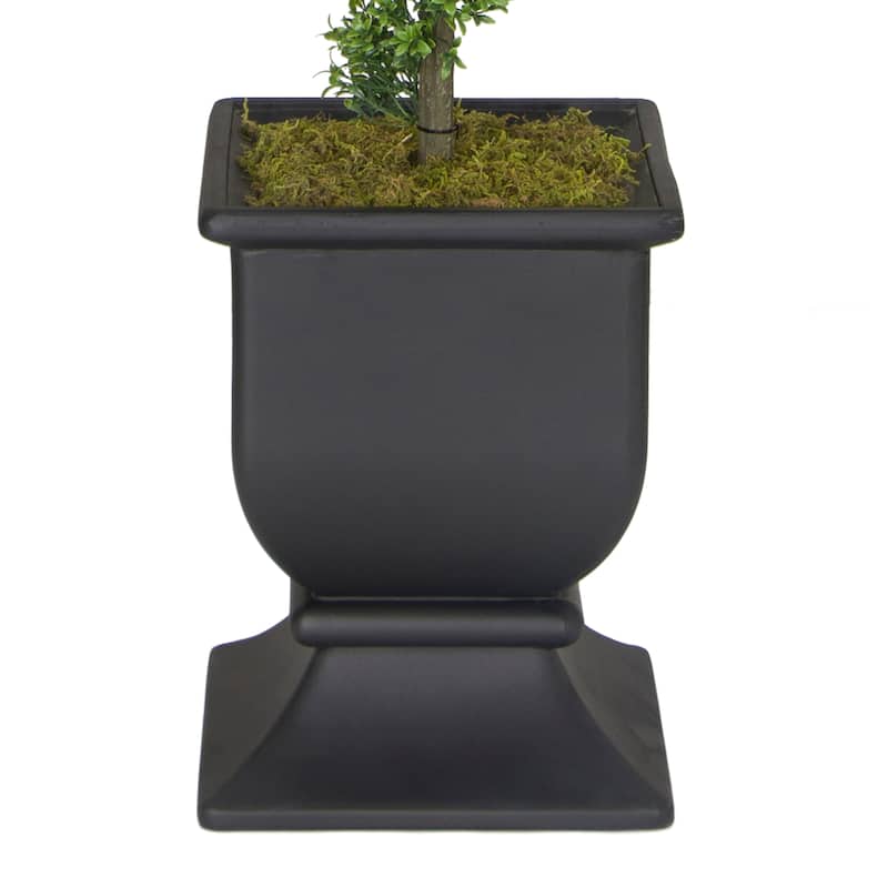 Puleo International 60" Topiary Triple Ball Boxwood Artificial Tree