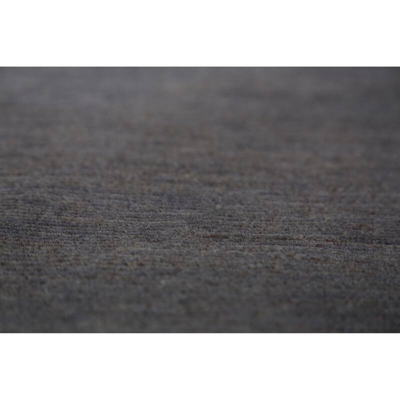 Blue & Gray Modern Gabbeh Runner Rug Handmade Wool Carpet - 2'10" x 9'7"