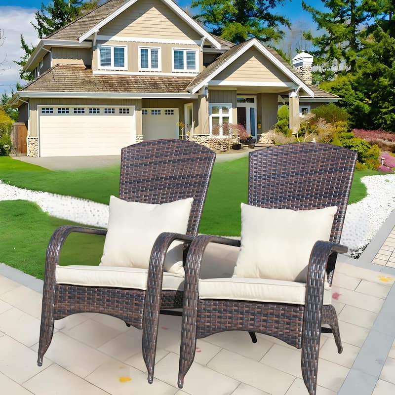 2PCS Patio Chair with Cushions
