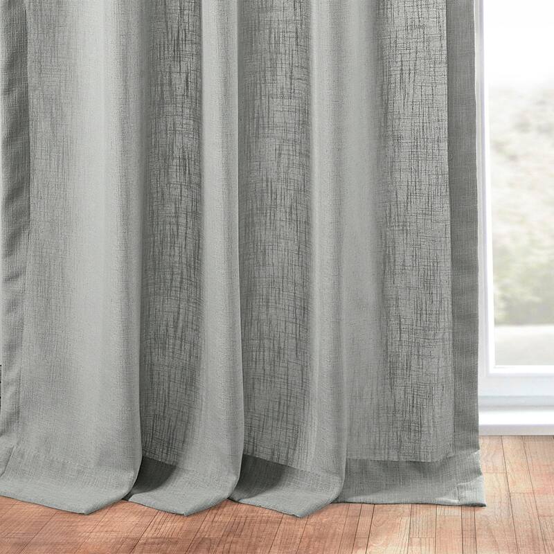 Exclusive Fabrics Heavy Faux Linen Curtain (1 Panel)