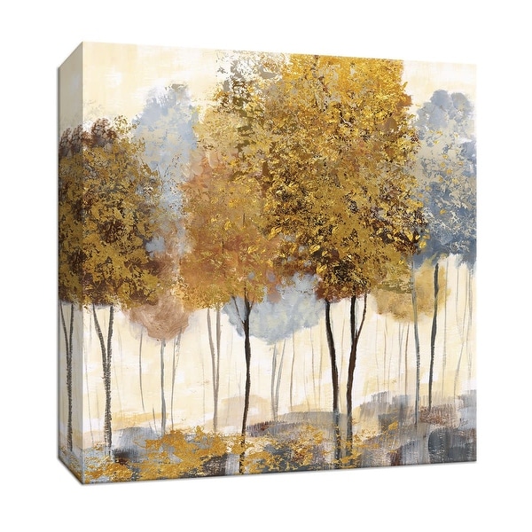 PTM Images 9-147296 PTM Canvas Collection 12" x 12" - "Metallic Forest II" Giclee Trees Art Print on Canvas