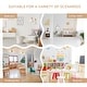 preview thumbnail 15 of 14, Qaba 4-Piece Childrens Table Set with Kids Storage Bench