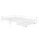 preview thumbnail 38 of 46, 2 In 1 Full XL Over Queen Metal Bunk Bed With Trundle,Save Space