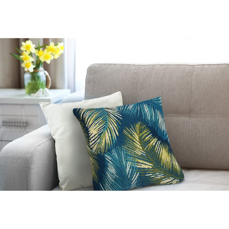 Liora Manne Marina Palm Border Indoor/Outdoor Pillow