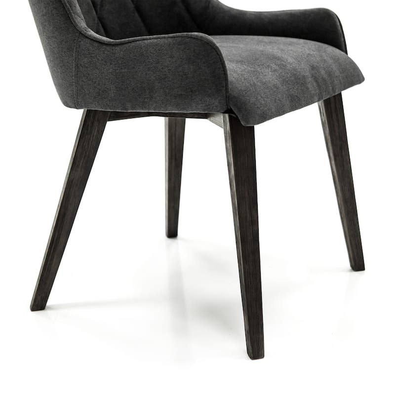 Charcoal Upholstered Dining Chair - Set of 2