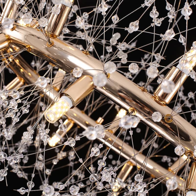 12/20-Light Modern Firework Dandelion Crystal Chandelier(Bulb Included)