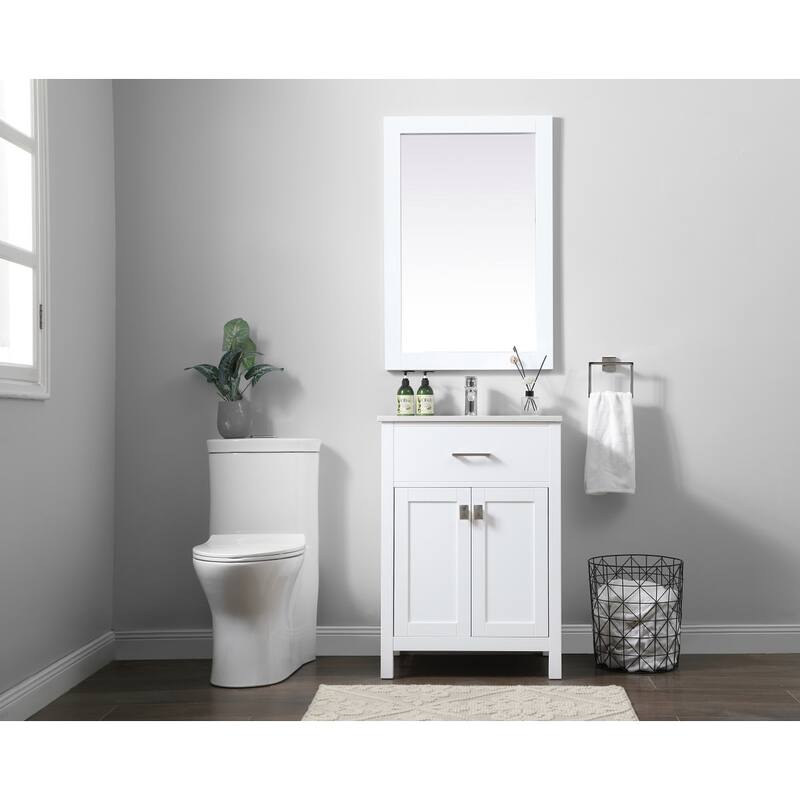 Elegant Lighting VF28824 Harrison 24" Free Standing Single Basin