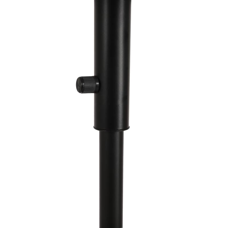 Metal Wood Floor Lamp with USB Port