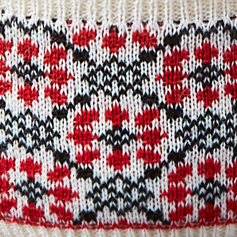 Winter Sketches Red and Blue Print Flower Sweater Mug Covered Bone China Dishwasher Safe Soup Mug 20.0 oz