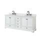 Option White / White Carrara Marble Top / Matte Black