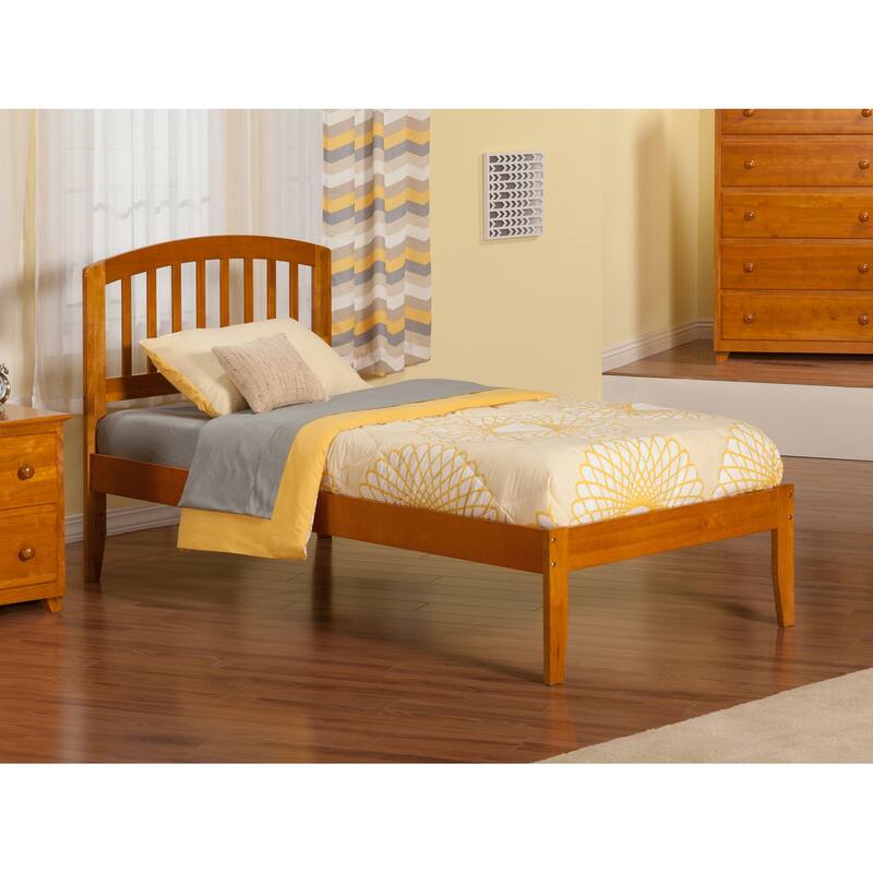 King Platform Bed - Handmade Home Espresso Finish - Sturdy Design, Open Footboard - 62.62"L x 82.5"W x 50"H