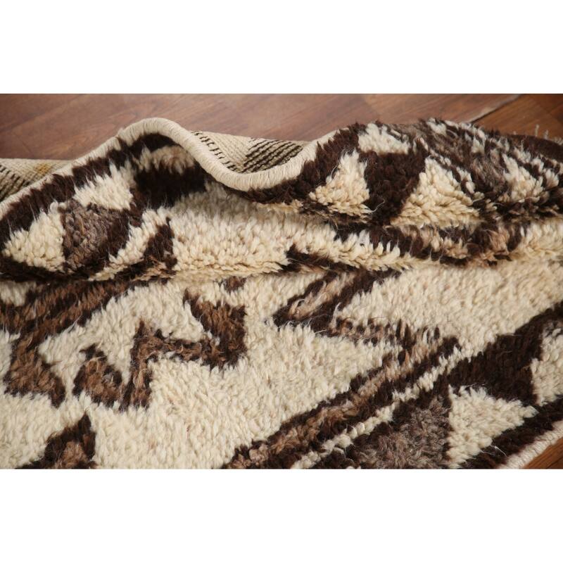Vegetable Dye Kurdish Oriental Runner Rug Hand-knotted Wool Carpet - 2'11"x 11'7"