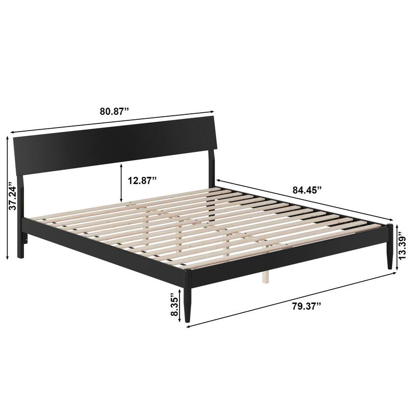 Bradford Platform Bed with Adjustable Headboard