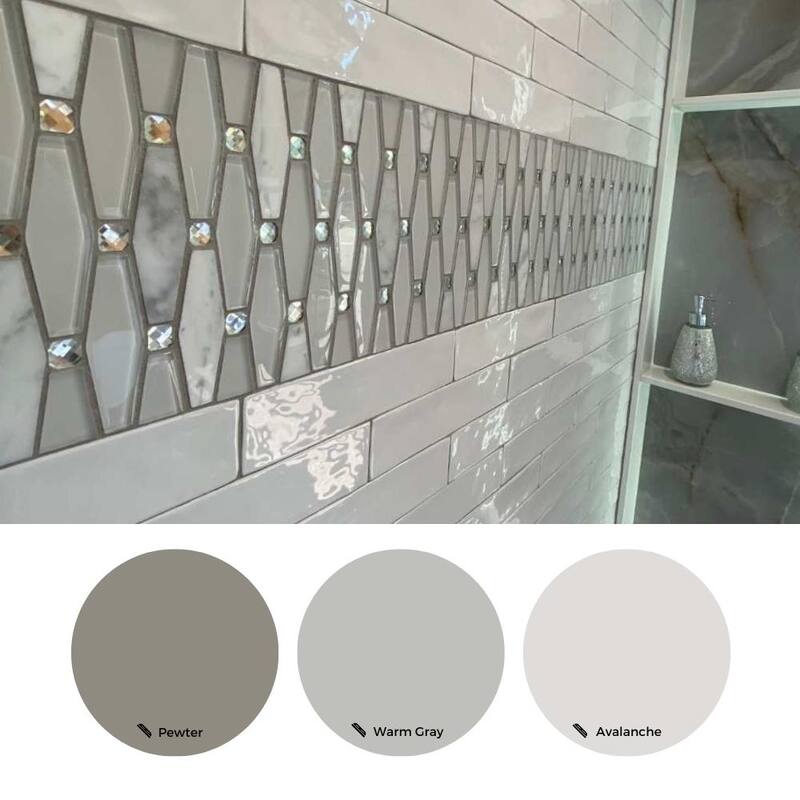 The Tile Life Carrara Diamond 12x12 White Polished Glass Mosaic Wall & Backsplash Tile