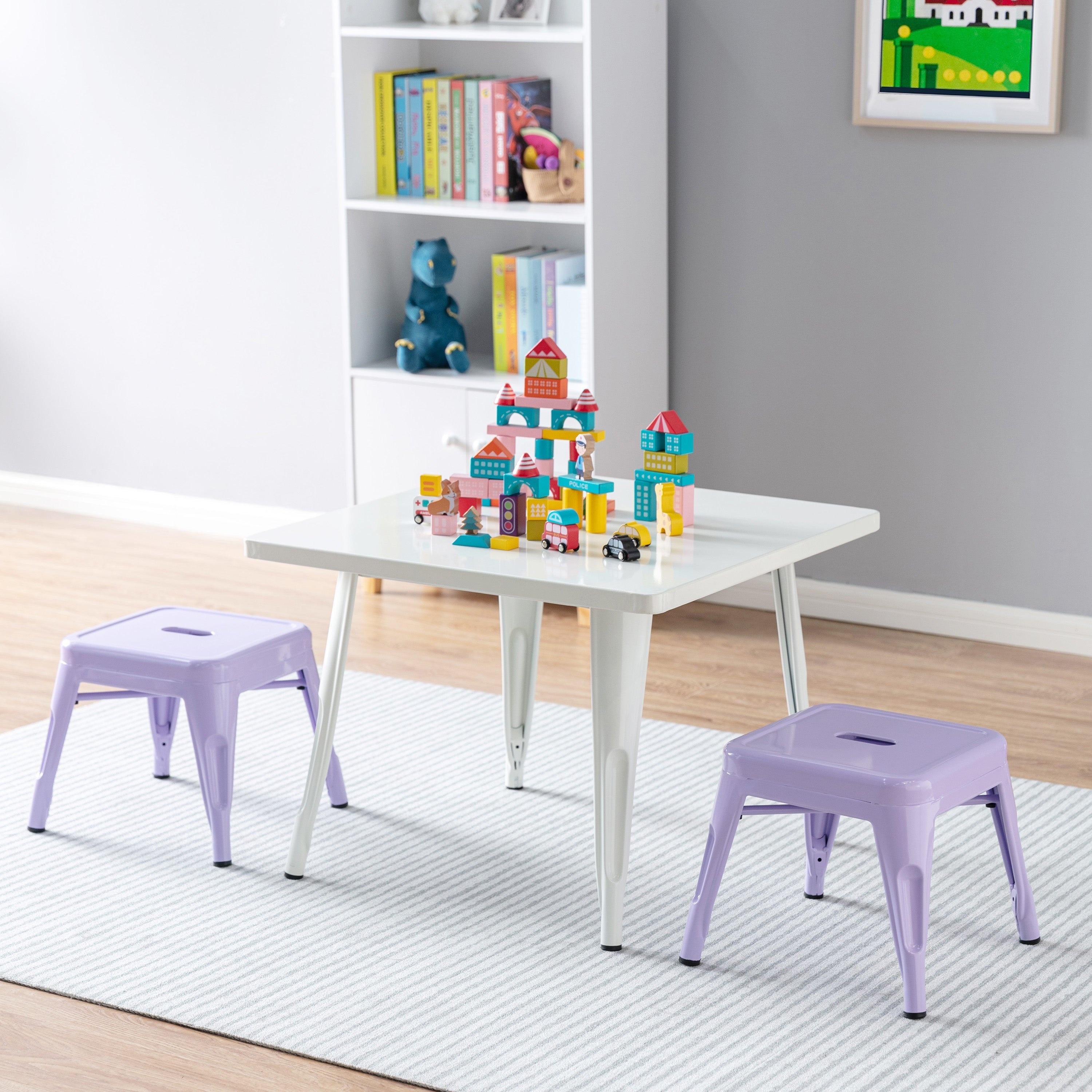 Kids store metal stools