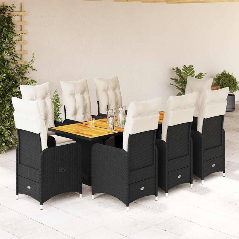 vidaXL Bistro Set Black - 21.5 x 23.0 x 36.2