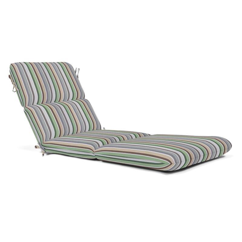 Sunbrella Solid 1-Piece Outdoor Chaise Cushion, 22.5"W x 74"L - 22.5"W x 74"L - Samuel Meadow