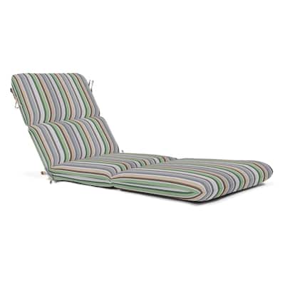 Sunbrella Solid 1-Piece Outdoor Chaise Cushion, 22.5"W x 74"L - 22.5"W x 74"L