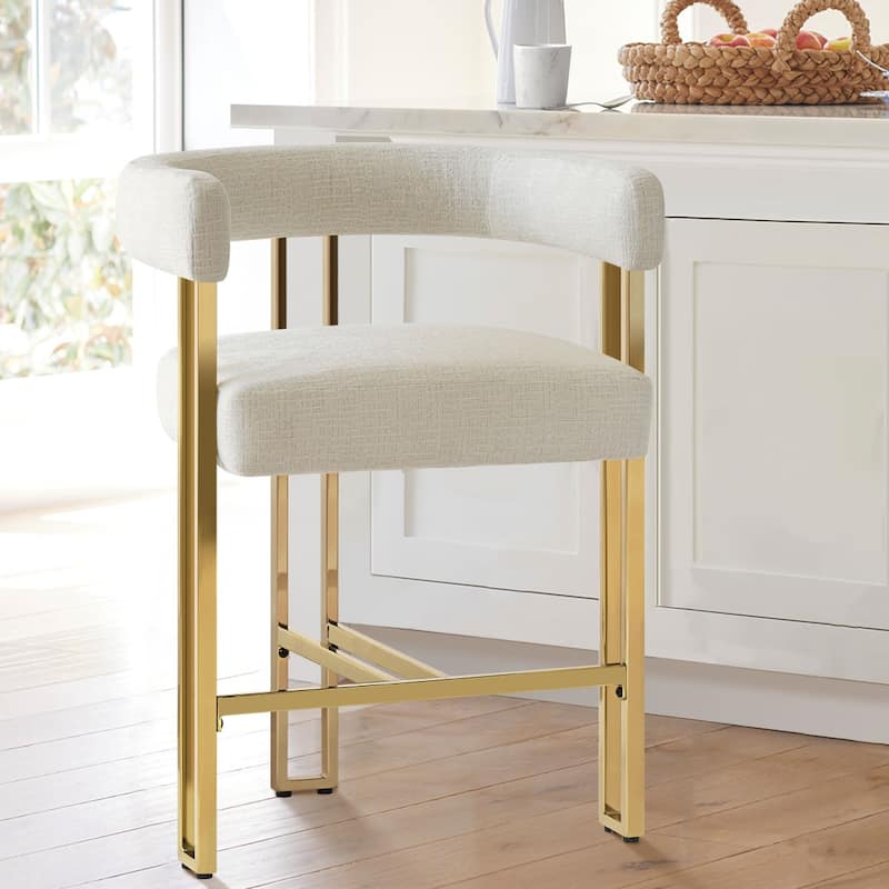 Leather 25" Counter Stool (Set of 2)