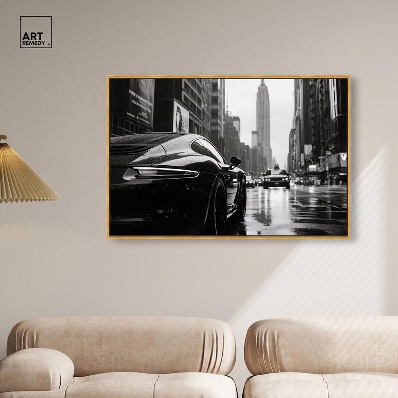 Rainy Day New York Canvas by Art Remedy