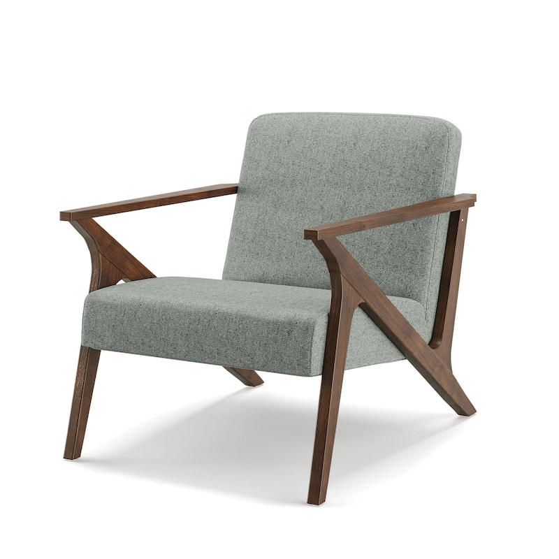 Grove MCM Wood Frame Upholstered Accent Chair