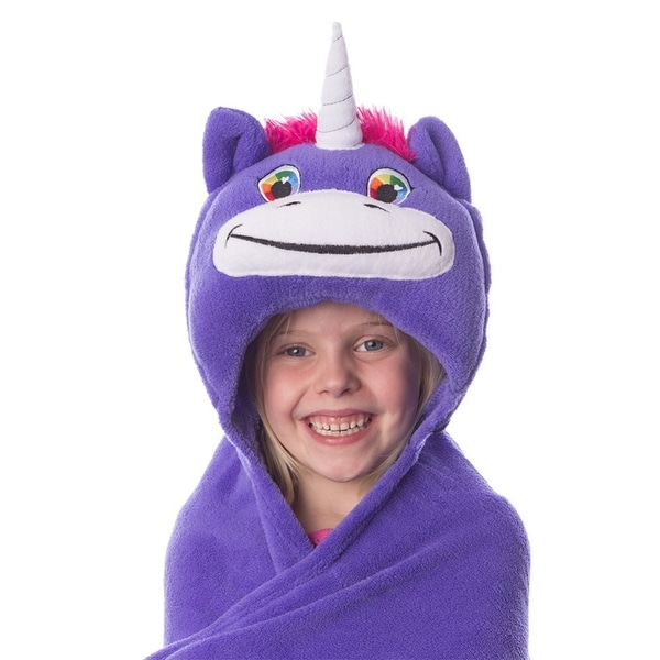 Comfy Critters Hooded Blanket Unity Unicorn Bed Bath Beyond