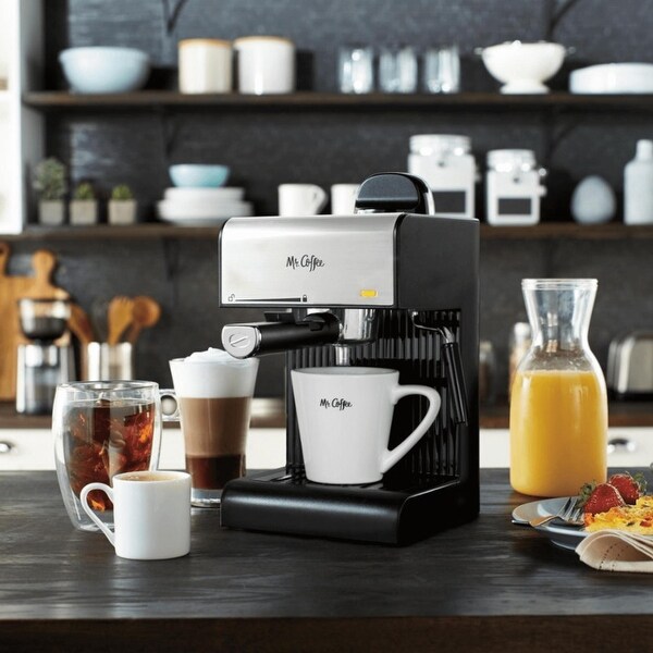 Mr. Coffee Café Steam Espresso/Cappucino Machine with Milk