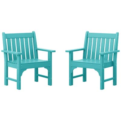 Laguna Outdoor Dining Poly Garden Arm Chair (Set of 2)