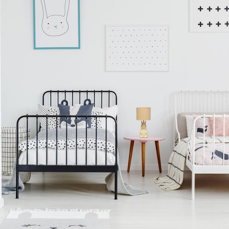 16.33 in. Yellow Finish Table Lamp with Yellow Shade, Sturdy Table Lamp for Living Rooms and Bedrooms