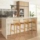 preview thumbnail 9 of 23, Poly & Bark Ligna Counter Stool - Solid Wood Frame