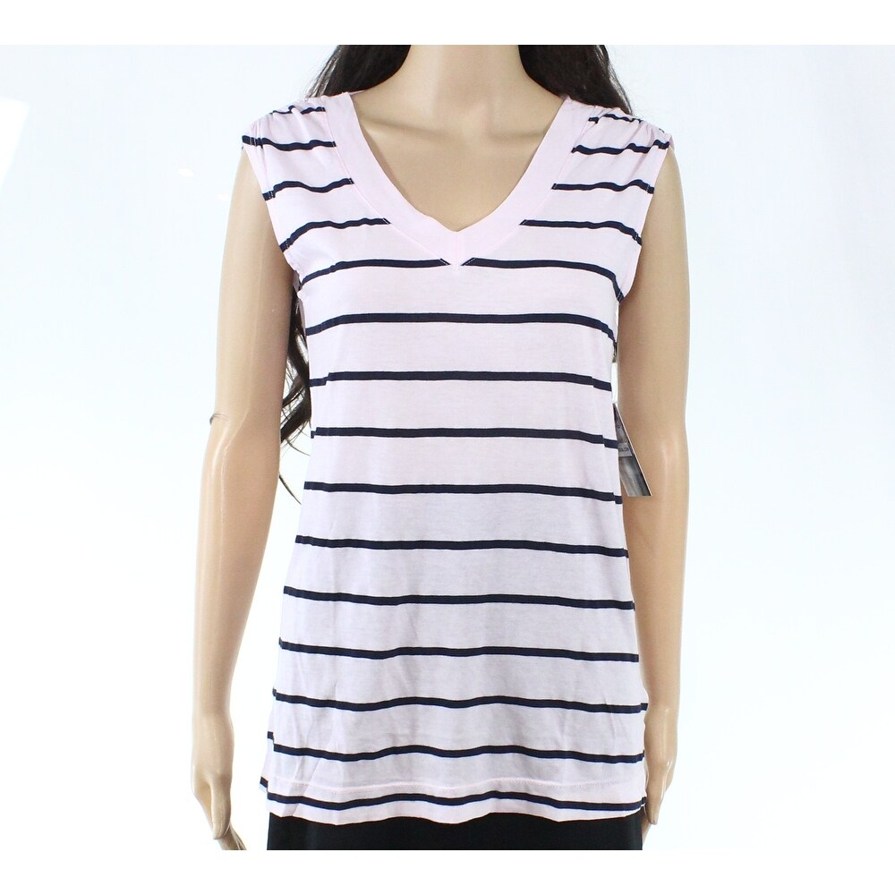 Three Dots Womens Eco Knit Short Loose Top