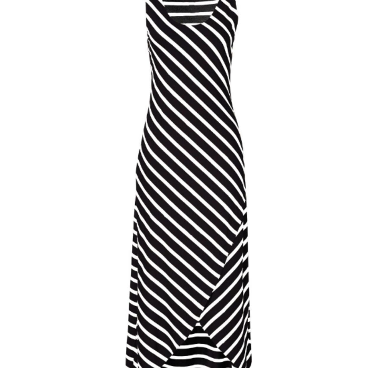 Shop Women S Casual Sundress Sleeveless Stripes Loose Long Beach