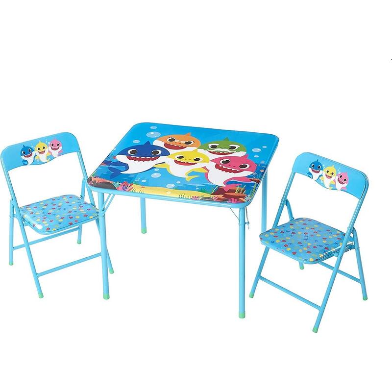 Nickelodeon Baby Shark Activity Square Table and Chair Set Bed Bath