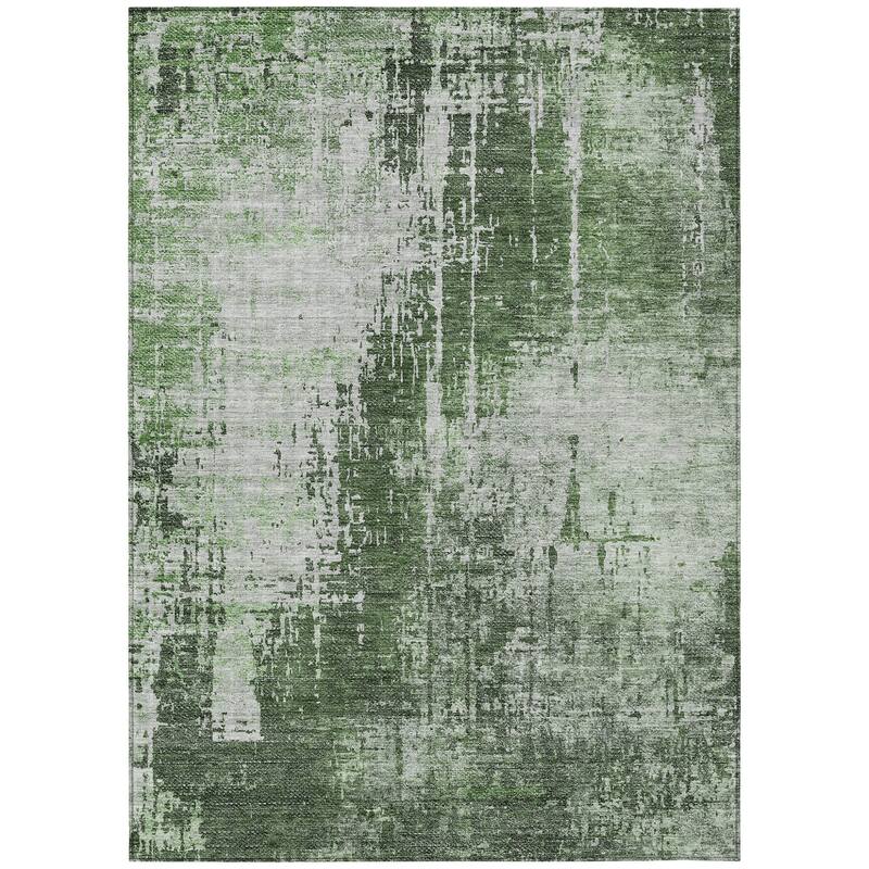HomeRoots Abstract Transitional Rectangle Outdoor Rug