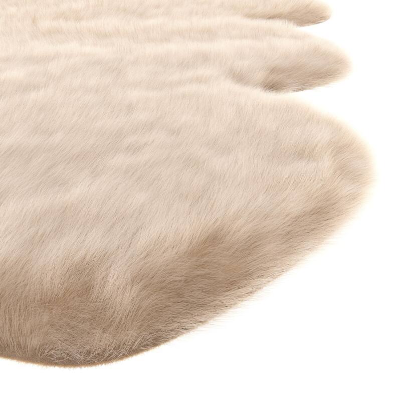 Faux Fur Area Rug 24"×36" Bed Bath & Beyond 39303358