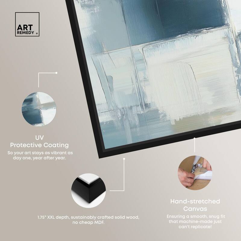 Deconstructed Blue I Canvas by Art Remedy