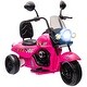 preview thumbnail 2 of 16, Qaba Electric Motorcycle for Kids, 3 Wheel 6V Battery Powered Motorbike w/ Headlights, Music, Forward & Reverse