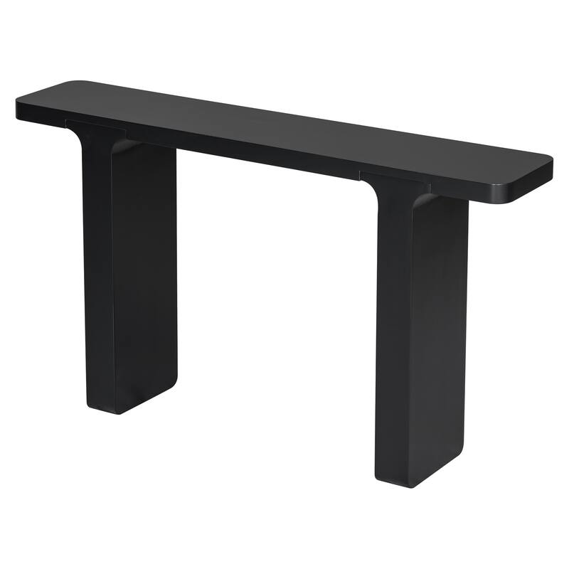 60-Inch Entryway Console Table Narrow Rectangular Sofa Table, Acacia Accent Hallway Table for Living Room, Foyer
