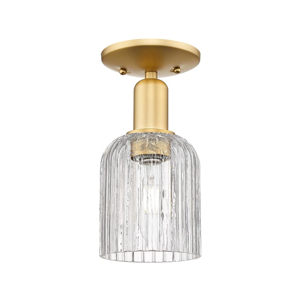 Innovations Lighting 716-1C-11-5 Bridal Veil Semi-Flush Bridal Veil 5"