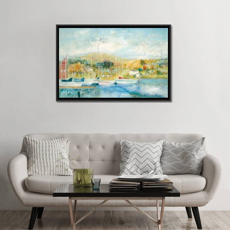 iCanvas "Maritime " by Jill Martin Framed Canvas Print