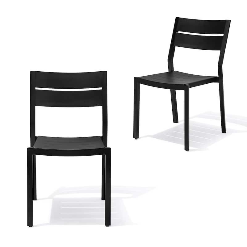 Outdoor All-Weather Aluminum Stackable Dining Chairs - See Picture