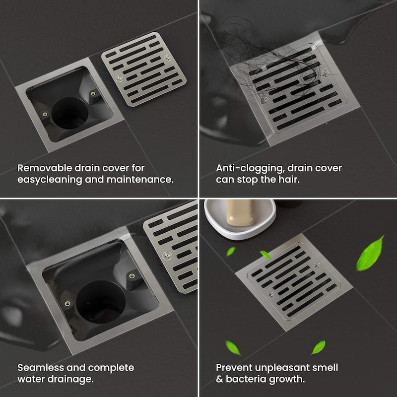 4-inch Tile-In Shower Drain