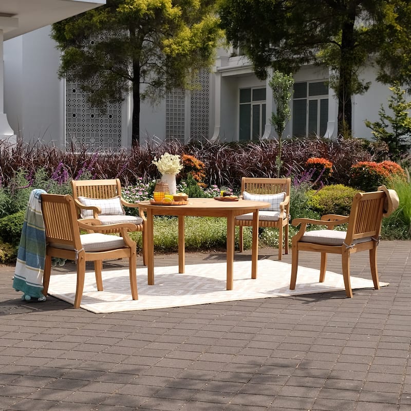 Cambridge Casual Chara Outdoor Teak Wood Dining Chair with Cushion
