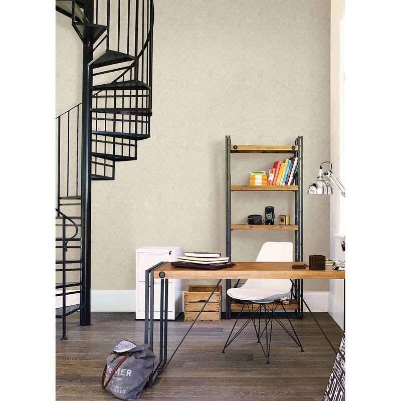 A-Street Prints Rauta Pearl Hexagon Tile Wallpaper