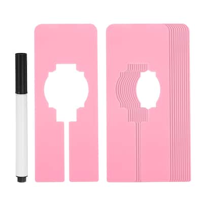 12pcs Clothes Dividers, Clothing Rack Rectangle Dividers w Marker Pen