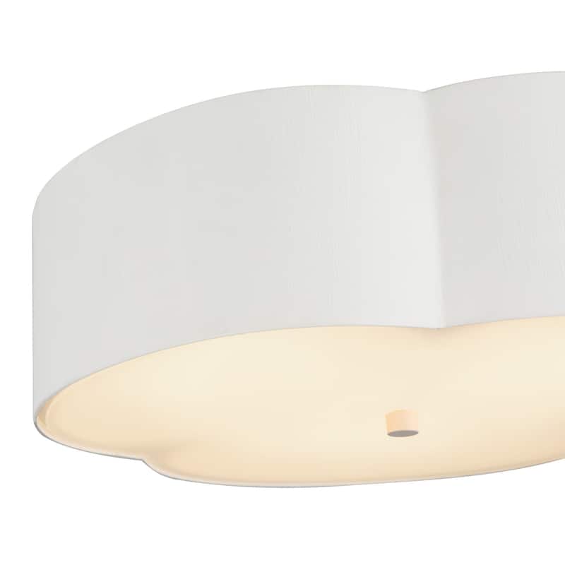 Alora Lighting FM566314 Adella 3 Light 14" Wide Flush Mount Drum