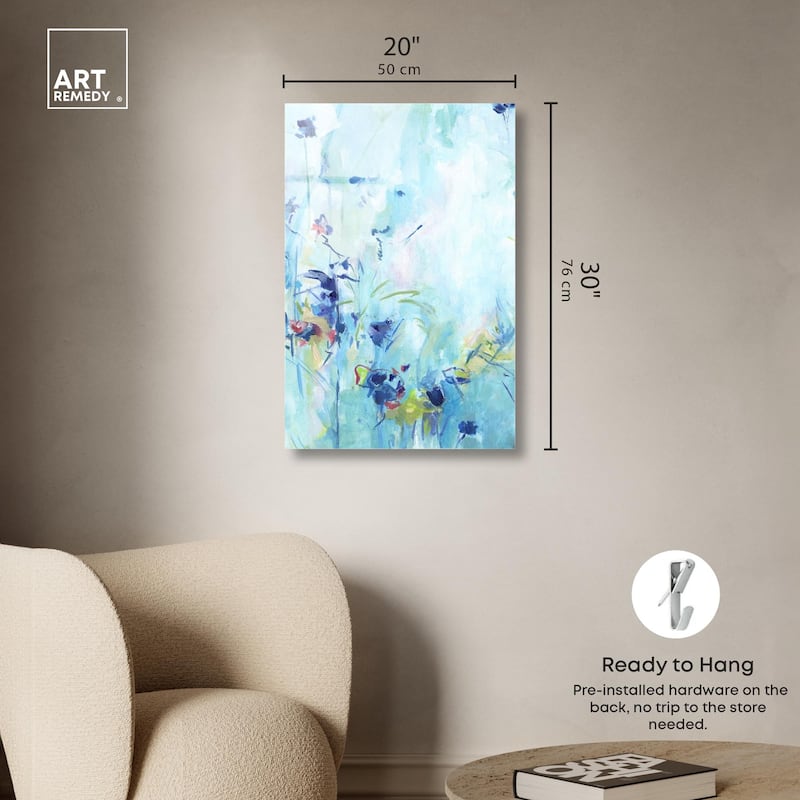 Heavenly Blue I Acrylic by Art Remedy, Ready to Hang