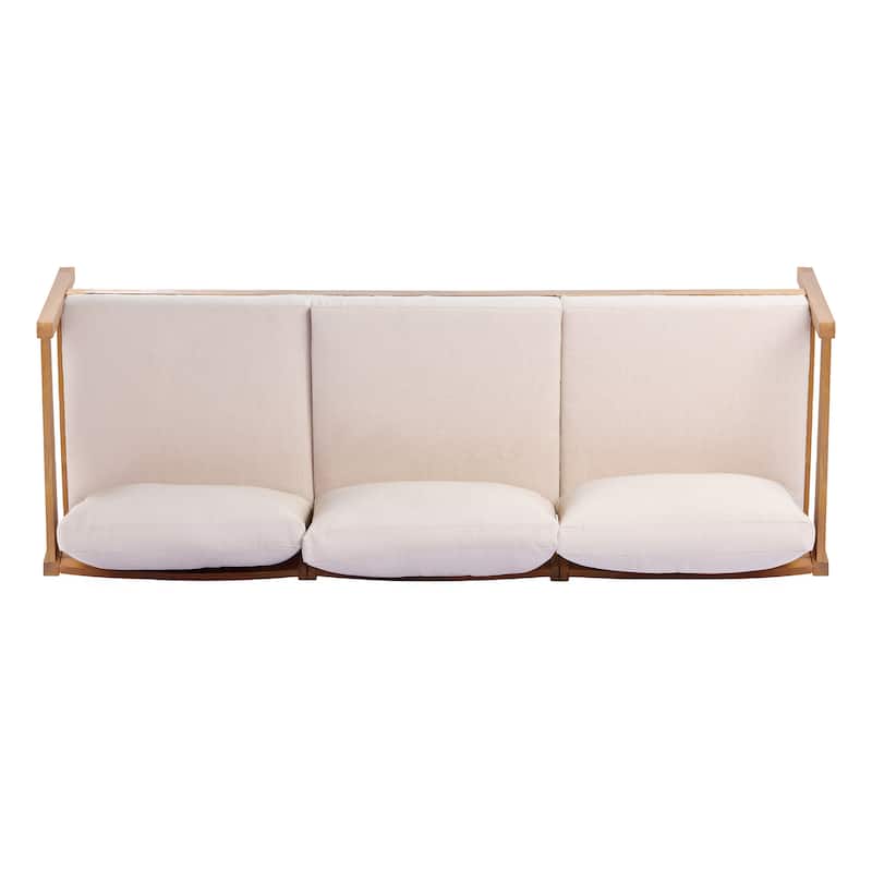 Christopher Knight Home Elara Acacia Wood 3-Seater Outdoor Lounge Sofa