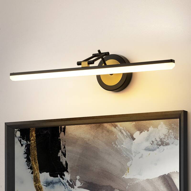 22.8" Mid-Century Modern Linear LED Bathroom Vanity Light Picture Frame Light